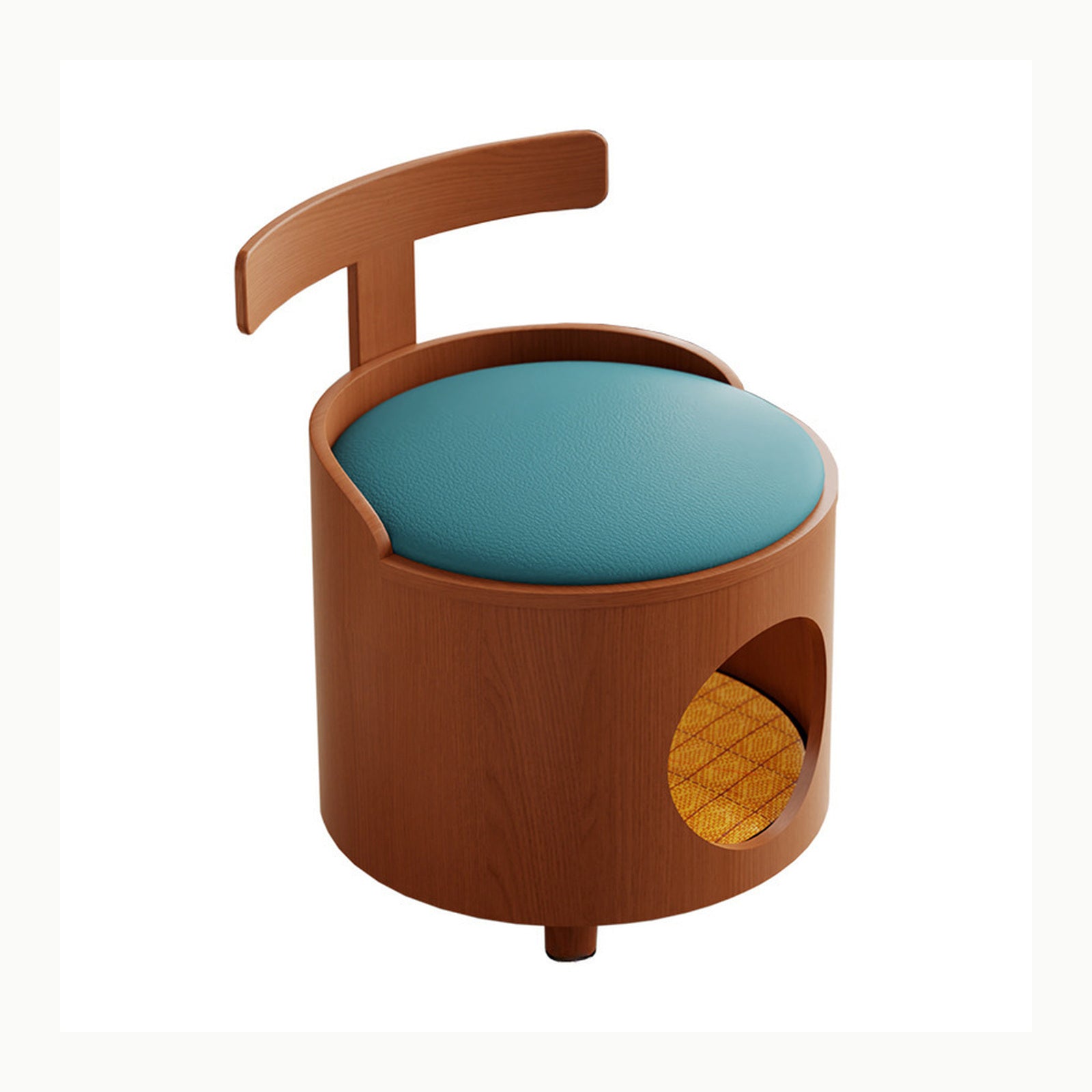 NestSeat Solid Wood Pet Chair - Human Seat + Cat Hideaway