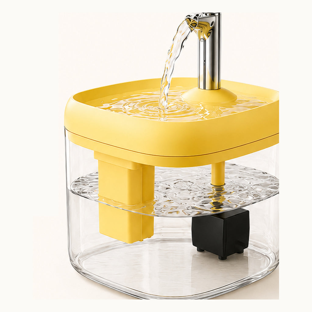 PureFlow 1.5L Cat Water Fountain - Quiet Filtered Drinking Station
