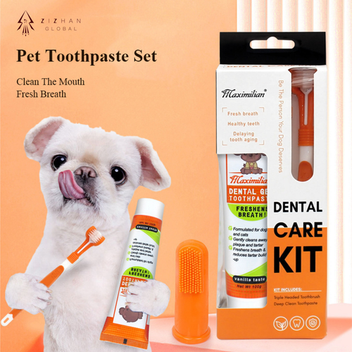 360° Pet Finger Toothbrush Dental Care Kit — SilentSmile | PetGroomLab