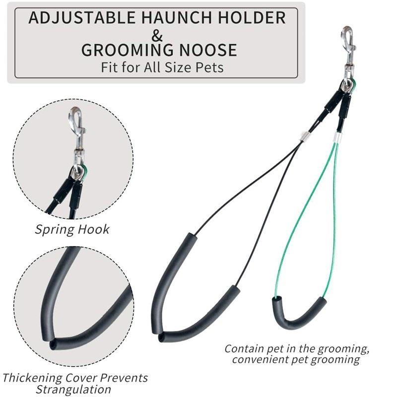 Pet Grooming Restraint Loop & Noose Set — Adjustable Dual-Loop Safety Harness for Grooming Tables | The Studio Anchor by PetGroomLab
