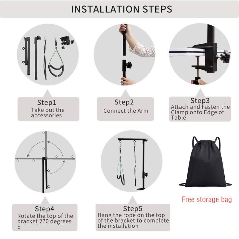Pet Grooming Restraint Loop & Noose Set — Adjustable Dual-Loop Safety Harness for Grooming Tables | The Studio Anchor by PetGroomLab